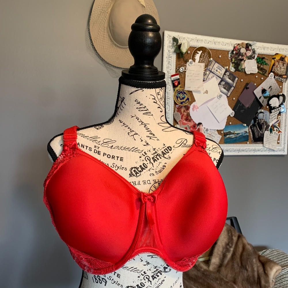 Elomi Red Underwire Bra (USA 40K)